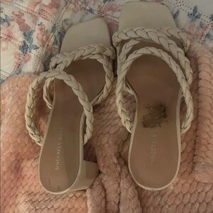 Sincerely Jules Braided Tan Heels